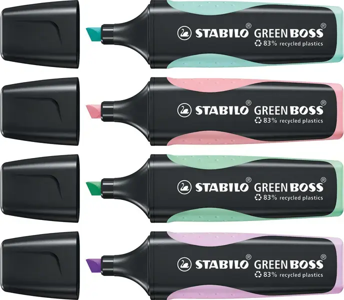 Marķieris Stabilo GREEN BOSS šķēlveida dzeltens Photo 4