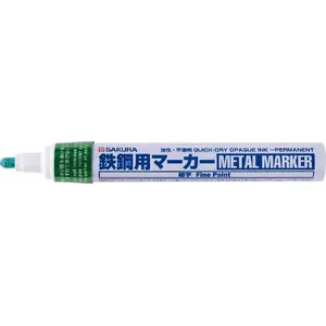 Marķieris Sakura METAL plāns gals, zaļš
