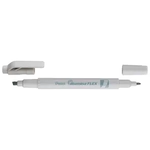 Маркер Pentel Illumina Flex стронниковый/тонкий наконечник, светло-серый, 1 шт