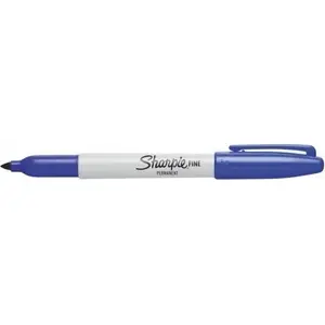 Pastāvīgais marķieris Sharpie Fine — zils, smalks gals, pastāvīgā tinte