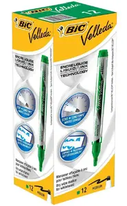 Marķieris BIC 902090, bullet gals, zaļa tinte, 12 gab., kastītē, bez PVC