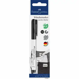 Marķieris Faber-Castell 159596 — melna tinti, 1 gab., blistera iepakojums