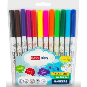 Markers Easy Pisaki spiralne zapachowe 12 kolorów EASY — 12 scented spiral markers