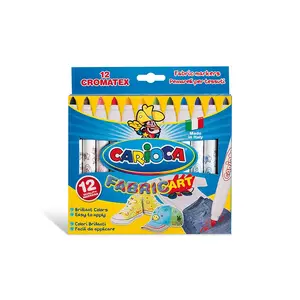 Marķieri Carioca Cromatex Extra Bold, lodveida gals, daudzkrāsaini, komplekts 12 gab.
