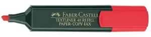 Маркер Faber-Castell 154821 — скошенный наконечник, красный, 1 шт.