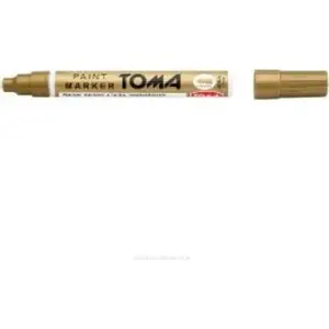 Toma TO-440Z95 eļļas marķieris ar 2,5 mm galu zelta krāsā