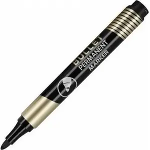 Permanent marker set Easy-Stationery 24 pcs, black ink, fine/medium tip