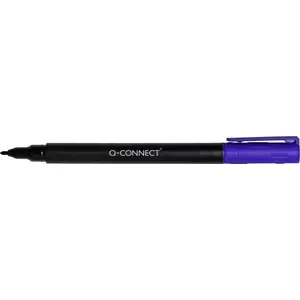 Marķieris Q-Connect KF13322 — pastāvīgais marķieris, melna tinte, smails gals