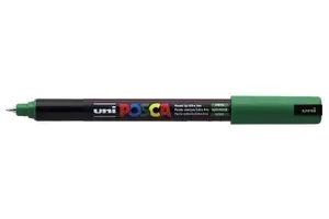 Маркер POSCA PC-1MR с круглым наконечником 1 мм зелёный, 1 шт.
