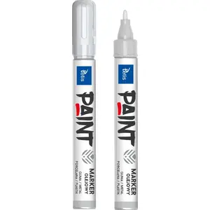 Eļļas marķieris Tetis KM202-S 2 mm apaļa galiņa, 6 g, sudraba