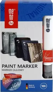 Eļļas marķieris MemoBe 2–4 mm sudraba, iepakojums 10 gab.
