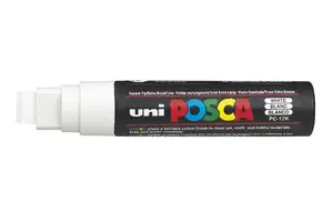 Марķieris POSCA uni PC-17K — slīpais uzgalis, balts, 1 gab.