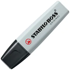 Маркeр Stabilo Boss Original Pastel, долото, 1 шт., серый