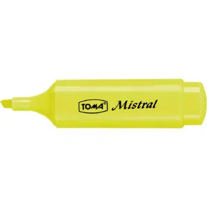 Текстовыделитель Toma Mistral пастельно-жёлтый, набор 10 шт — маркер для выделения текста