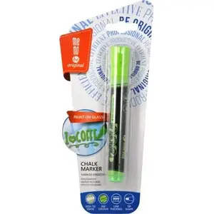 Marker MemoBe chalk neon green — liquid chalk marker for non-porous surfaces, 371011