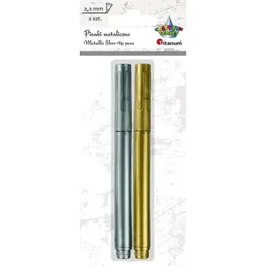 Marķieris Titanum metāliska zelta + sudraba, zīmols Titanum, modelis 385163