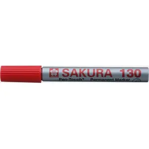 Pastāvīgais marķieris Sakura Pen-touch 130 — sarkans, smalka galu (Sakura SAKURA13019)