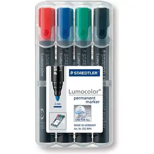 Pastāvīgais marķieris Staedtler WIKR-919763, 4 krāsas, apaļa atvere