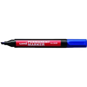 Pastāvīgais marķieris uni mitsubishi pencil NO-380NIEB — zils, smalks gals