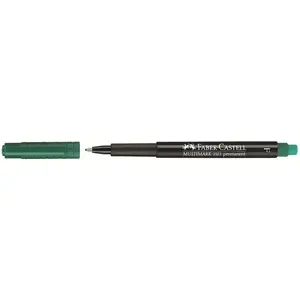 Permanent marker Faber-Castell Multimark Green, plastic housing, 1 pc