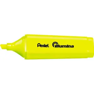 Плоский текстовыделитель с косым наконечником, жёлтый, модель SL60-G, Pentel
