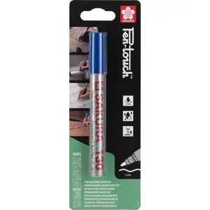 Марķieris Sakura Pen-Touch 130 zils — krāsu marķieris, uz eļļas bāzes, apaļš uzgalis