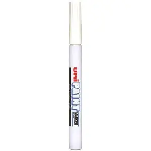 Eļļas marķieris uni mitsubishi pencil PX-203BIA balts, pastāvīga tinte, smails uzgalis