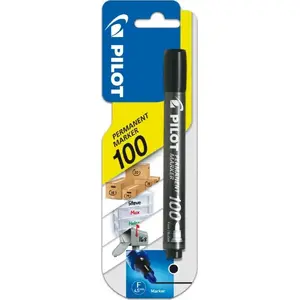 Permanent marker PILOT SCA-100 black — fine point, waterproof ink