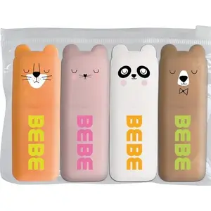 Highlighter pens INTERDRUK Zakreślacze mini 4 colors BB Friends, compact set of 4 mini markers