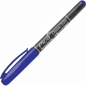 Permanentais marķieris Pica 534/41 M — precīzs 1,0 mm gals, zils