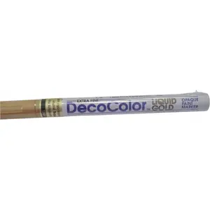 Marker Vrige Marvy Decocolor EX-Fine — gold metallic ink, extra-fine tip