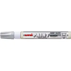 uni mitsubishi pencil eļļas marķieris PX-20, spīdīgi sudraba, modelis PX-20BŁYSZ.SREB
