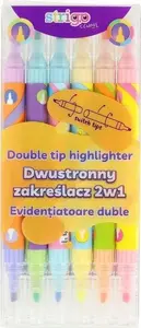 Marķieri Strigo 2‑in‑1 divpusēji, 12 krāsas