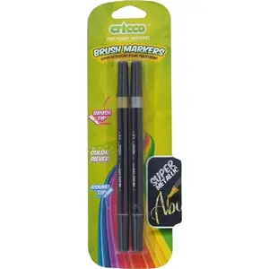 Двусторонние кистевые металлические маркеры TEKA, 2 цвета