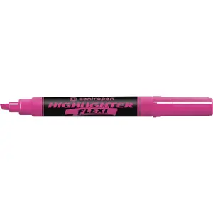 Marķieris CENTROPEN 8542 rozā, mīksta elastīga galiņa, modelis 8542/3