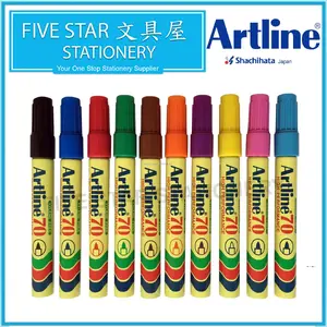 Набор маркеров Artline 70 Permanent — 10 шт., перманентные маркеры с пулевидным наконечником