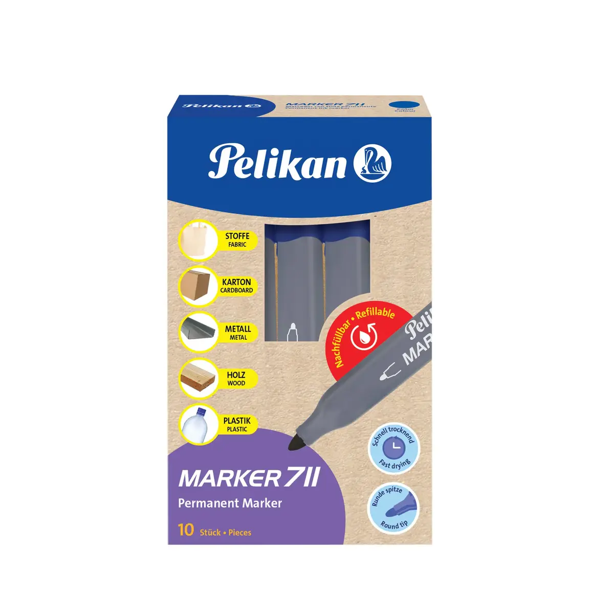 HERLITZ Pelikan 711 перманентные маркеры, 10 шт. Photo 2