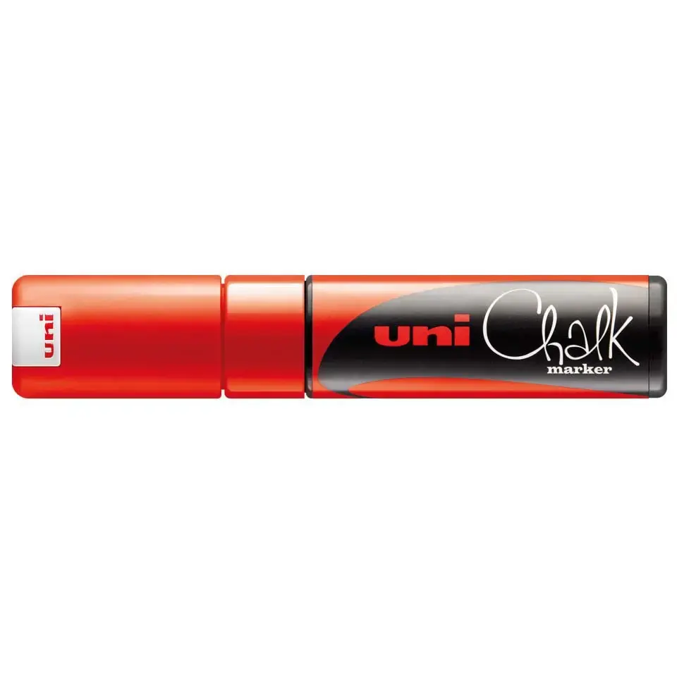 Меловой маркер uni mitsubishi pencil PWE-8K, 8 мм, красный Photo 2