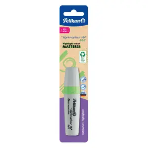 Маркер TEKA Pelikan Textmarker 490 eco, зелёный, скошенный наконечник, 1 шт