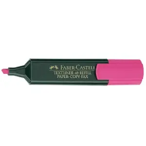 Marker Faber-Castell 154828 — chisel tip, pink, 1 pc