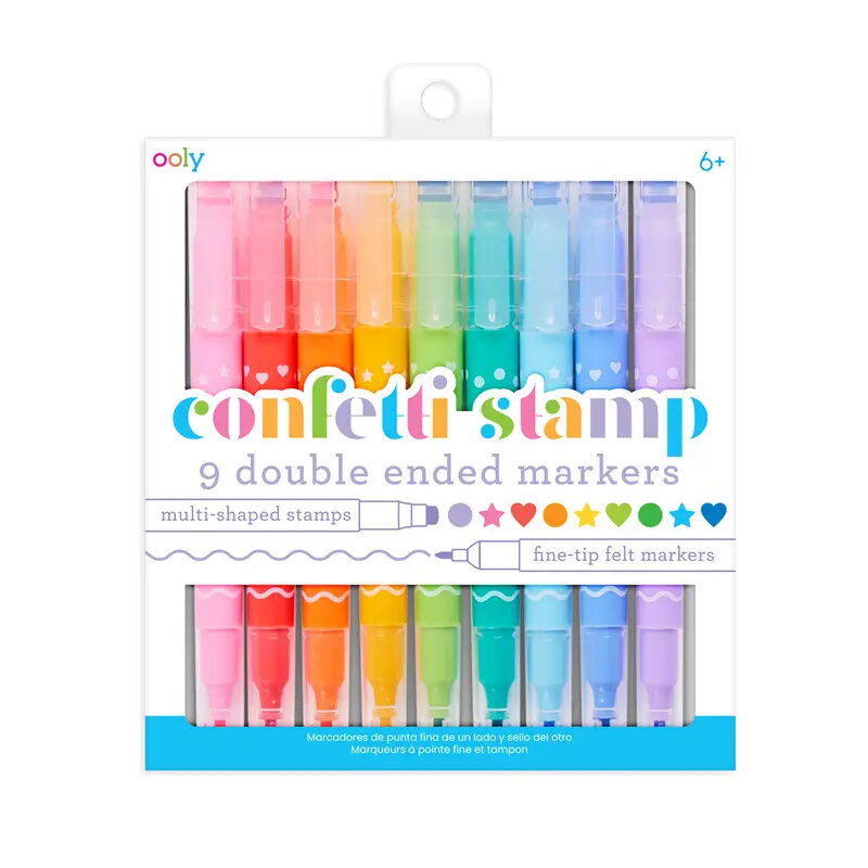 Marķieru komplekts Ooly Confetti Stamp 9
