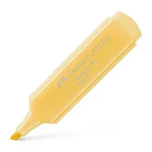 Highlighter marker Faber-Castell Textliner 46 Pastell vanilla, chisel tip, yellow ink, 1 pc
