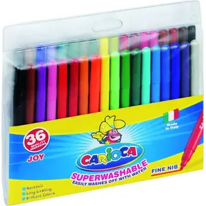 Маркерu HERLITZ FLAMASTRY 36 krāsas (CARIOCA JOY) — komplekts 36 marķieru