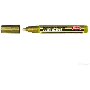 Marķieris Toma 4,45 mm zelta — modelis 265069, krīta/tintes galu 4,45 mm