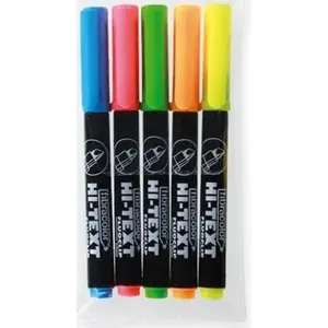 Marķieris Fibracolor FluoClip 7000 komplekts 5 krāsas, modelis 154813
