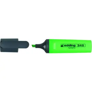 Zīmulis-izcēlējs Edding 345 zaļš neons, fluorescējošs slīps galu (MPN 345/011/ZI ED)