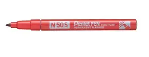 Marķieris PENTEL N50S ar lodveida galu, sarkans, 1 gab.