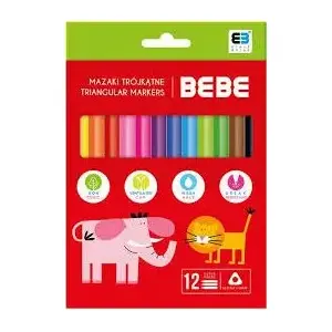 Marķieri Noster B&B Kids komplekts — 12 krāsas, modelis 294613
