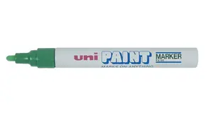 Маркер uni mitsubishi pencil Paint PX-20 Green — перманентный маркер, зелёные чернила, 1 шт.