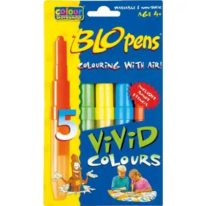 Marķieru komplekts CENTROPEN JP919 pūšamie gali 5 gab. + 1 trafarets Vivid Pack Blopens